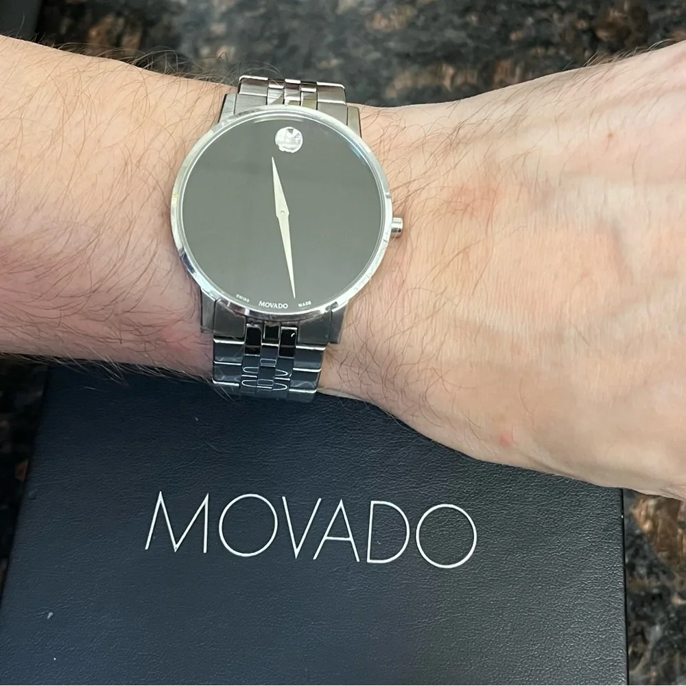 Movado Men’s Museum Classic Watch [Stainless Steel] with Original Box